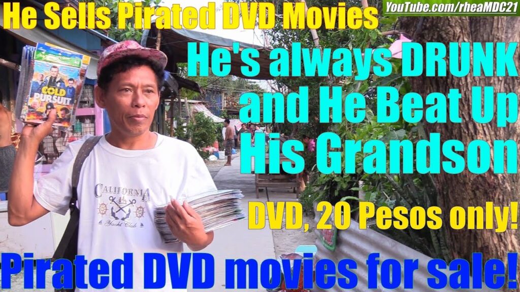 This Filipino Guy Sells Pirated DVD Movies. Travel to Manila Philippines and See Poverty