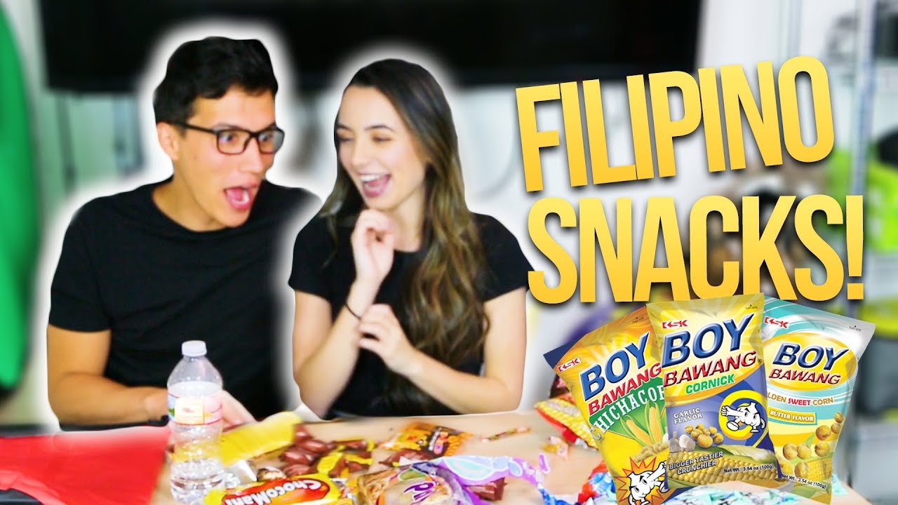 Trying Filipino Snacks!! Her First Time!!
